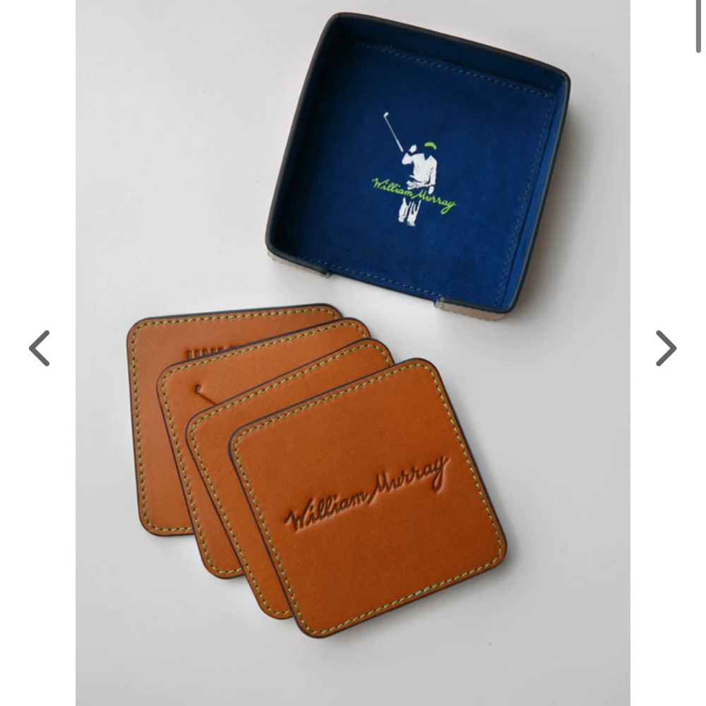 William Murray Leather coasters
